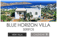 The Blue Horizon Villa, Serifos