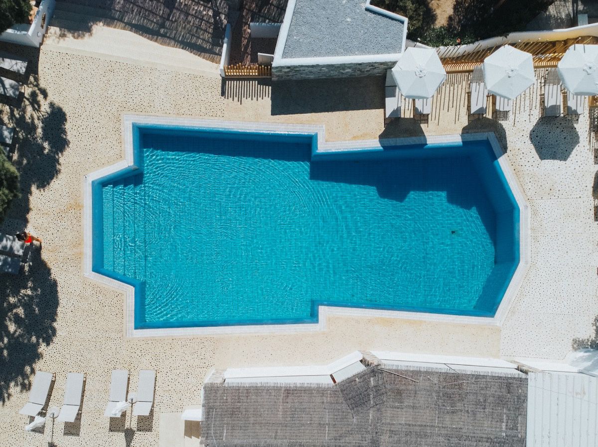 Bungalows on Livadakia Beach in Serifos Aegean island